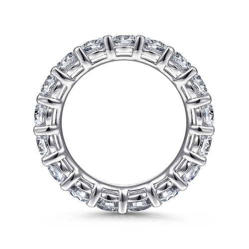 14K White Gold Shared Prong Diamond Eternity Band