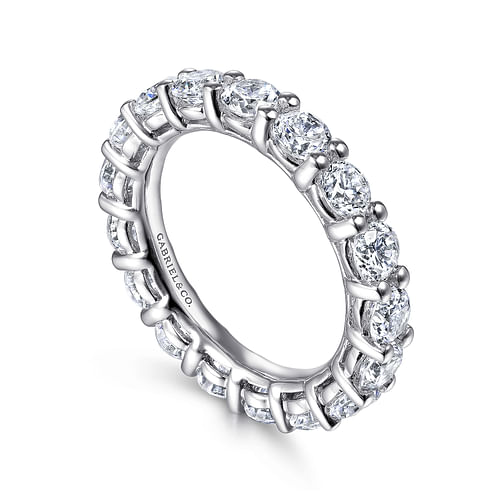 14K White Gold Shared Prong Diamond Eternity Band