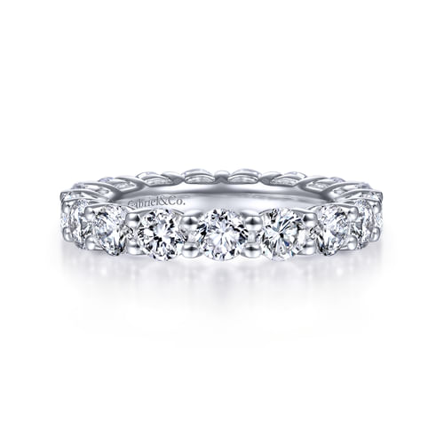14K White Gold Shared Prong Diamond Eternity Band