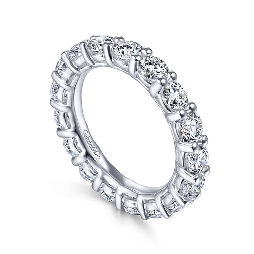 14K White Gold Shared Prong Diamond Eternity Band