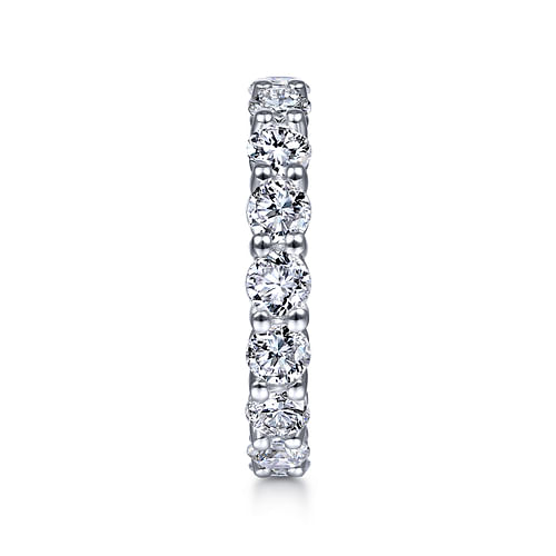 14K White Gold Shared Prong Diamond Eternity Band