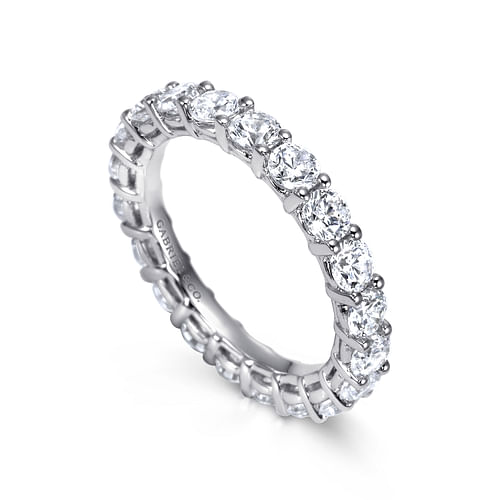 14K White Gold Shared Prong Diamond Eternity Band