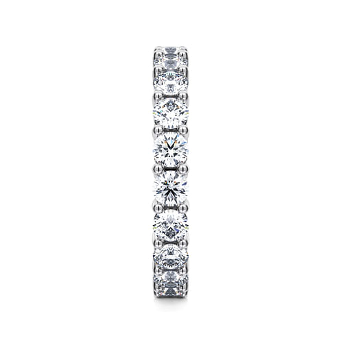 14K White Gold Shared Prong Diamond Eternity Band