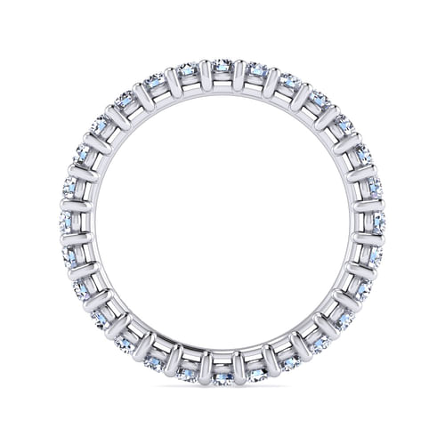 14K White Gold Shared Prong Diamond Eternity Band