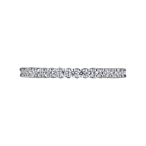 14K White Gold Shared Prong Diamond Eternity Band