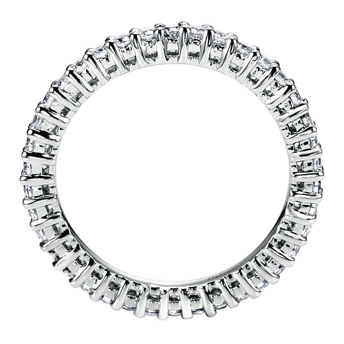 14K White Gold Shared Prong Diamond Eternity Band