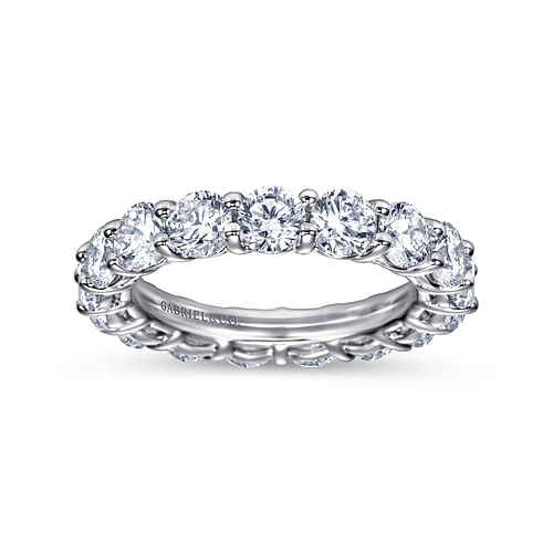 14K White Gold Shared Prong Diamond Eternity Band