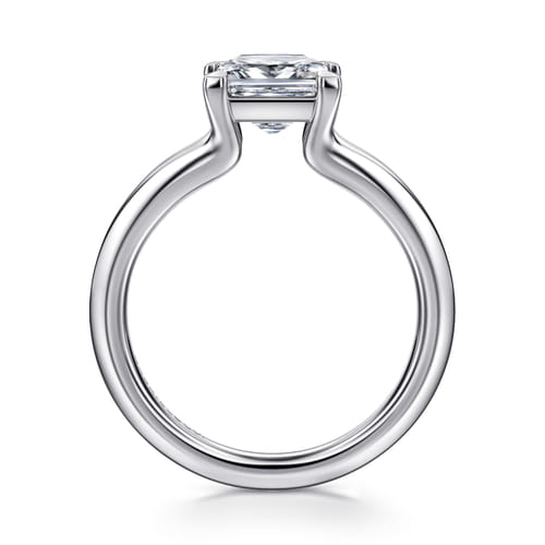 14K White Gold Split Shank Princess Cut Diamond Engagement Ring 14K White Gold Split Shank Princess Cut Diamond Engagement Ring
