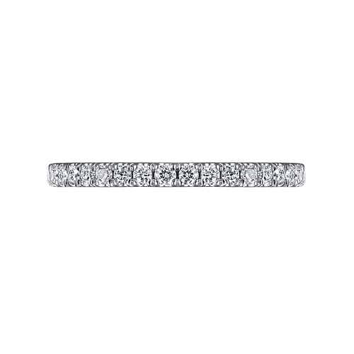 14K White Gold Stackable Diamond Ring