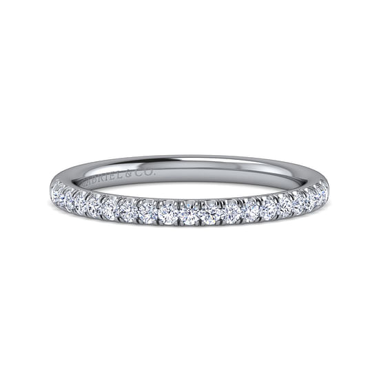 Gabriel - 14K White Gold Wedding Band