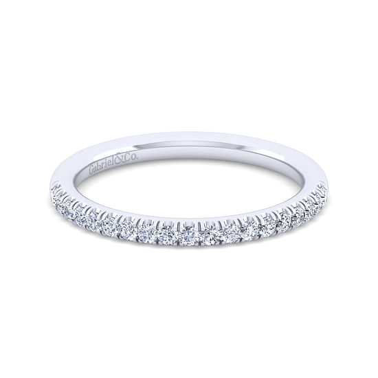 Gabriel - 14K White Gold Wedding Band