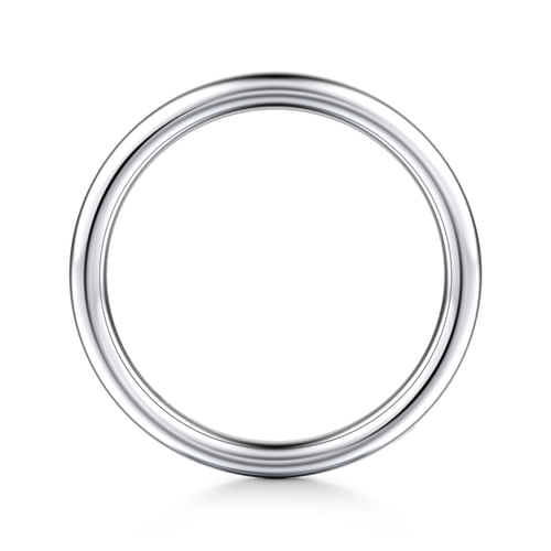 14K White Gold Wedding Band