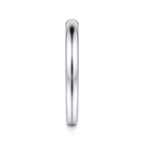 14K White Gold Wedding Band