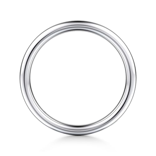 14K White Gold Wedding Band