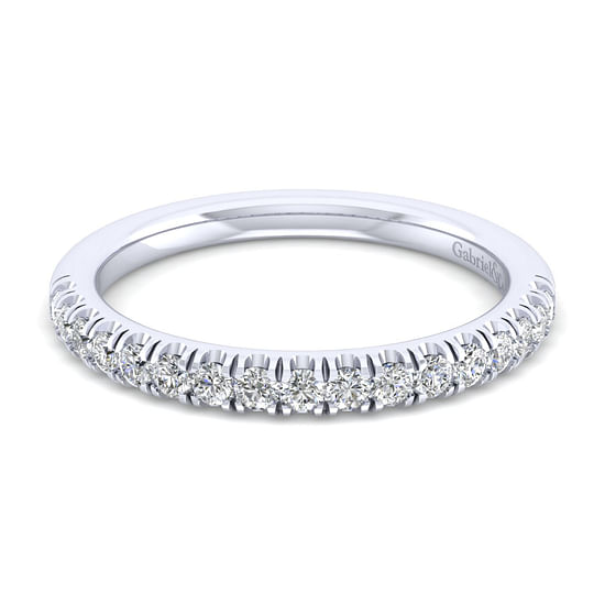 Gabriel - 14K White Matching Wedding Band