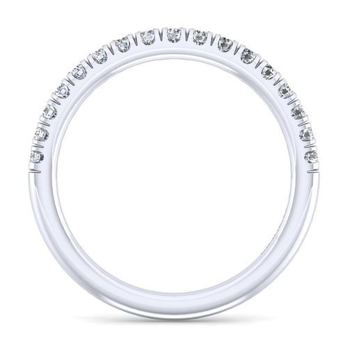 14K White Matching Wedding Band