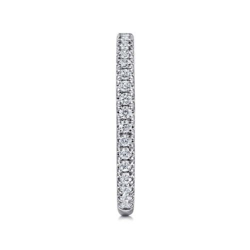 14K White-Rose Gold Diamond Matching Wedding Band