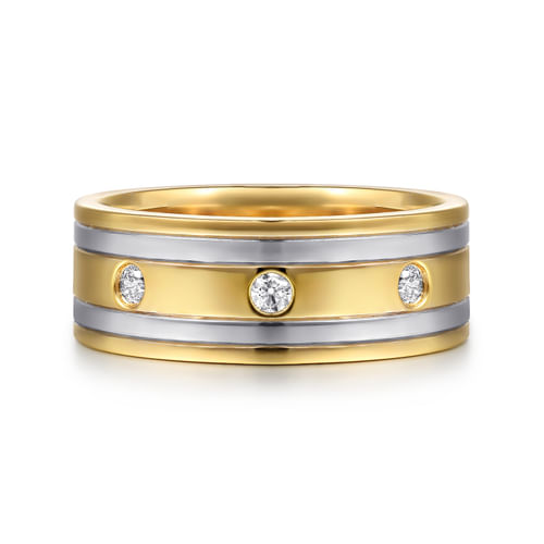 14K White&Yellow Gold Diamond