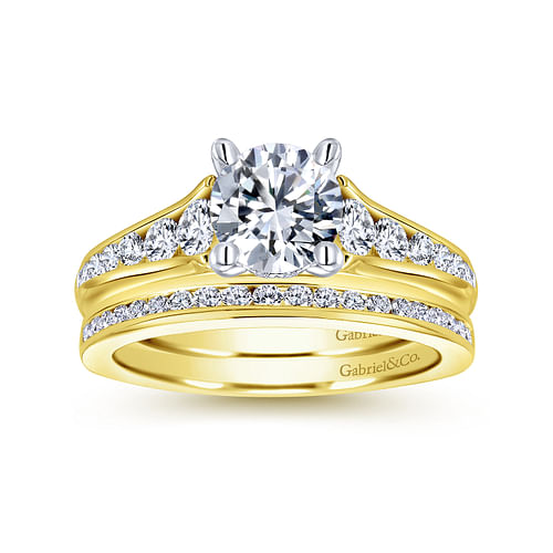 14K Yellow Gold   Matching Wedding Band