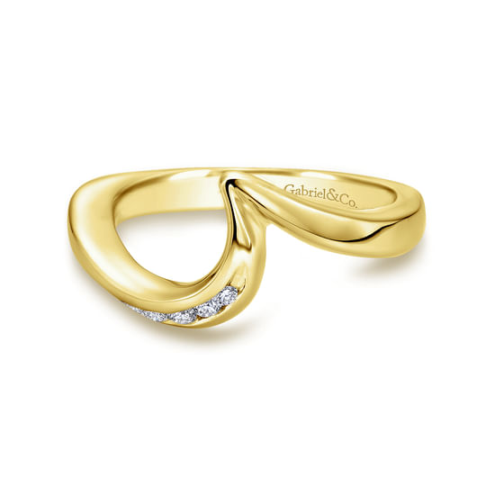 Gabriel - 14K Yellow Gold   Matching Wedding Band