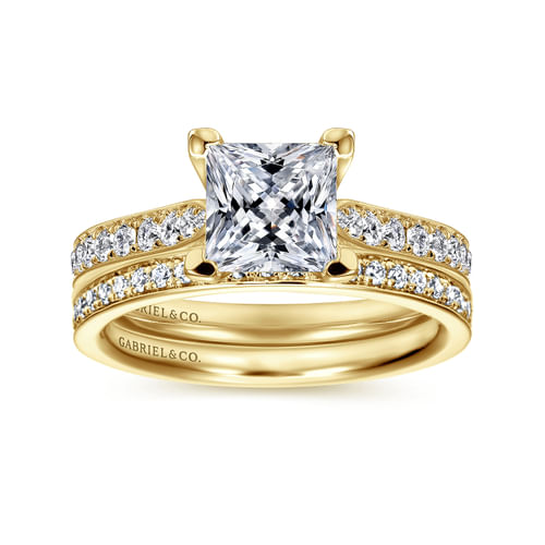 14K Yellow Gold   Matching Wedding Band