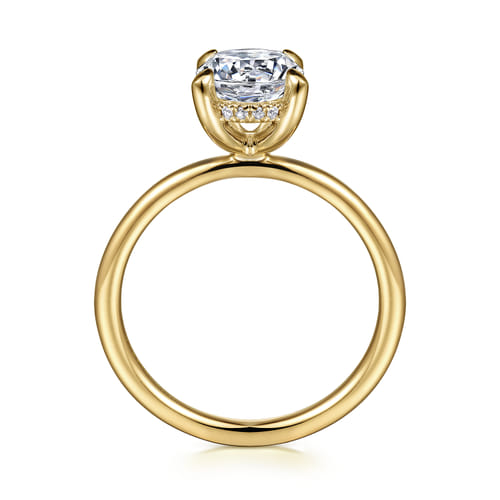 14K Yellow Gold Round Diamond Engagement Ring 14K Yellow Gold Round Diamond Engagement Ring