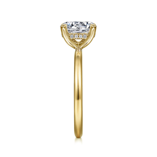 14K Yellow Gold Round Diamond Engagement Ring 14K Yellow Gold Round Diamond Engagement Ring