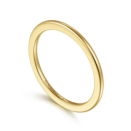 14K Yellow Gold 1mm Mini Spacer Band