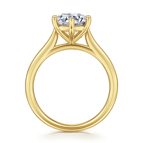 14K Yellow Gold 6 Prong Round Solitaire Diamond Engagement Ring 14K Yellow Gold 6 Prong Round Solitaire Diamond Engagement Ring