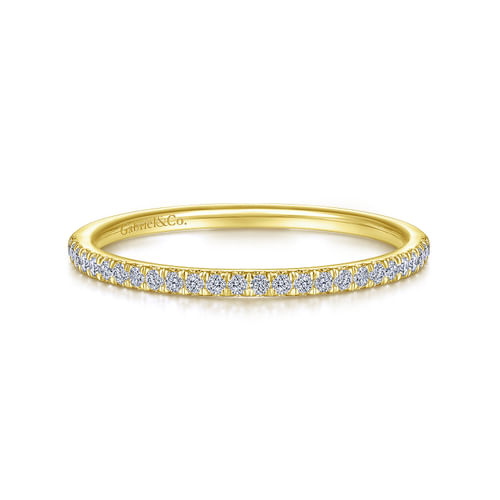14K Yellow Gold Anniversary Band