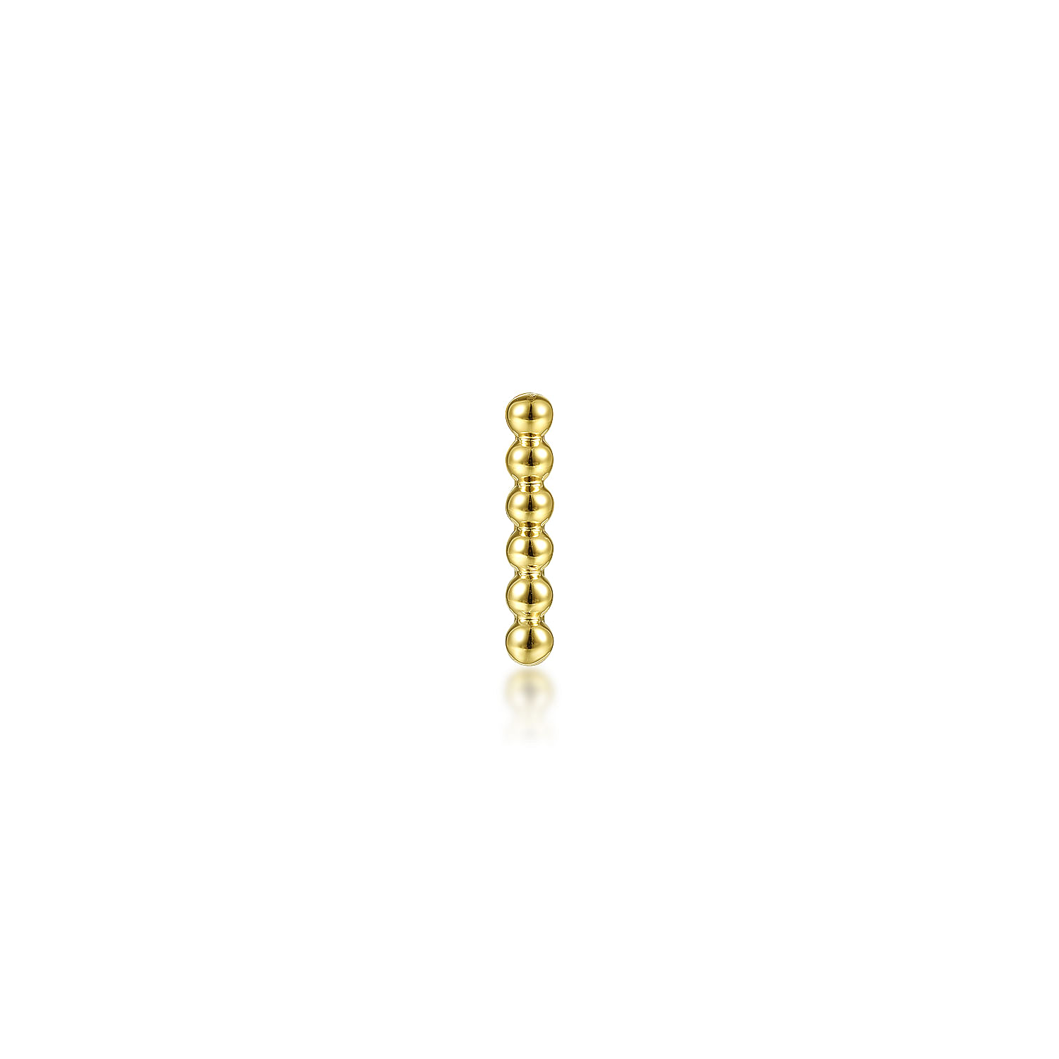 14K Yellow Gold Bujukan Bar Single Earring