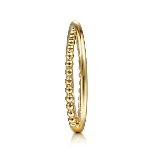 14K Yellow Gold Bujukan Criss Cross Ring