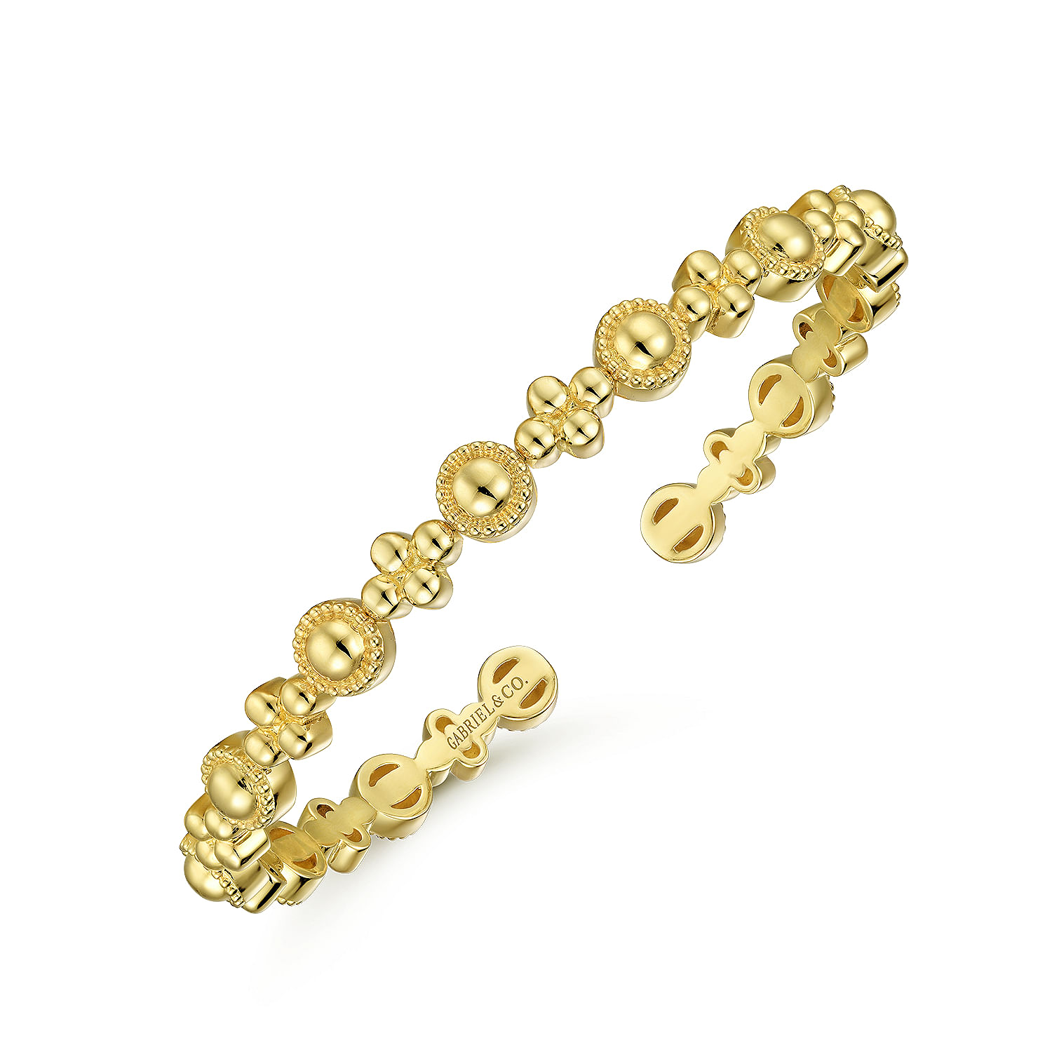 14K Yellow Gold Bujukan Cuff Bracelet