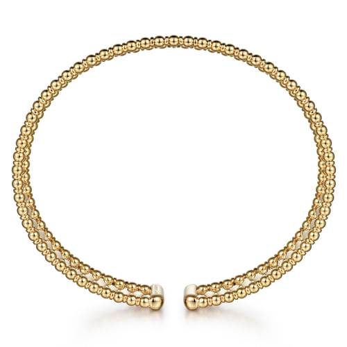 14K Yellow Gold Bujukan Cuff Bracelet