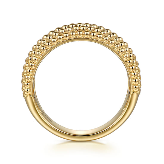 14K Yellow Gold Bujukan Fashion Ring angle 2