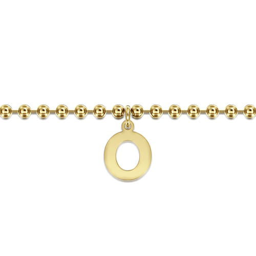 14K Yellow Gold Bujukan Initial O Bracelet 14K Yellow Gold Bujukan Initial O Bracelet
