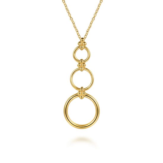 Gabriel - 14K Yellow Gold Bujukan Link Chain Drop Necklace
