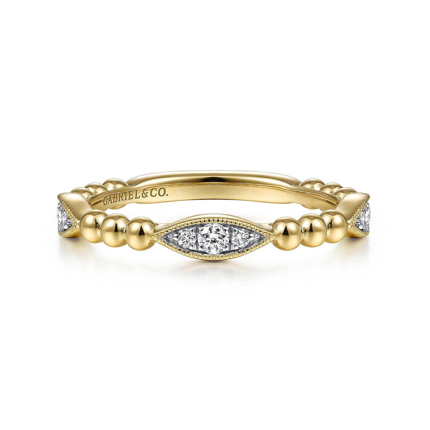 Gabriel - 14K Yellow Gold Bujukan Marquise Pave Diamond Ring







 Diamond Ring