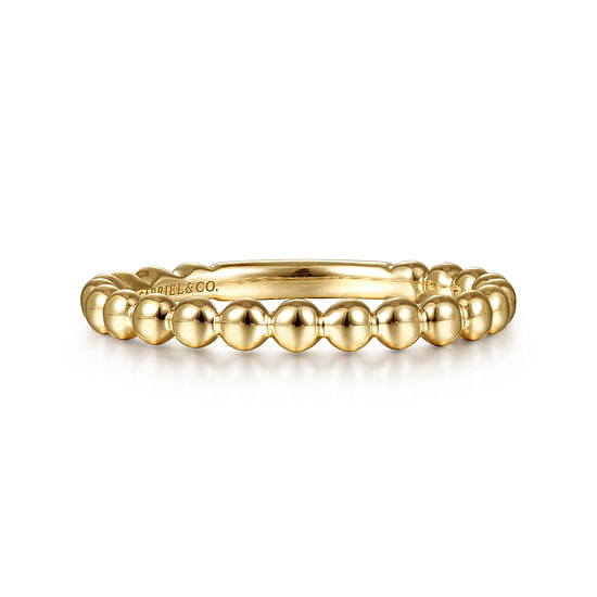 Gabriel - 14K Yellow Gold Bujukan Stackable Ring