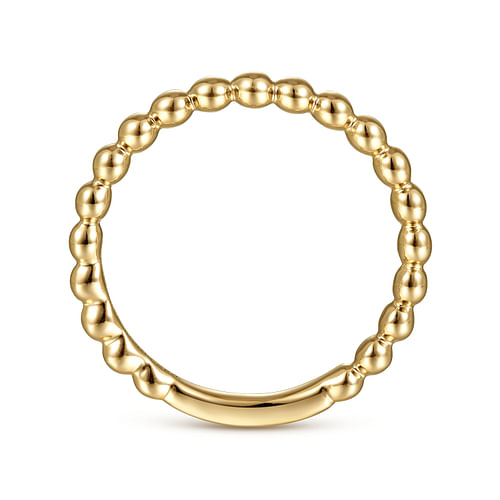 14K Yellow Gold Bujukan Stackable Ring