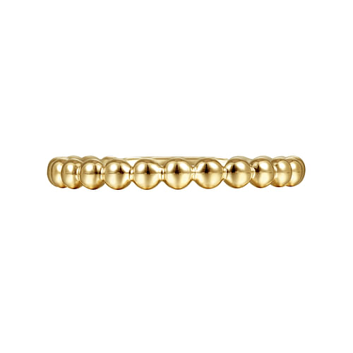 14K Yellow Gold Bujukan Stackable Ring