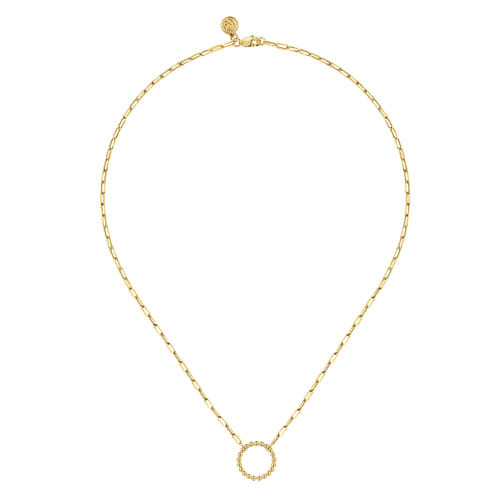 14K Yellow Gold Chain Necklace-Bujukan 14K Yellow Gold Chain Necklace-Bujukan