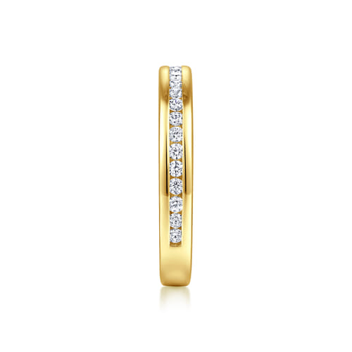 14K Yellow Gold Channel Set Diamond Anniversary Band