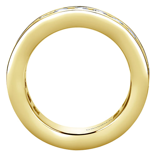 14K Yellow Gold Channel Set Diamond Eternity Band