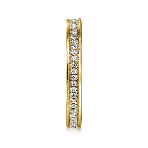 14K Yellow Gold Channel Set Diamond Eternity Band