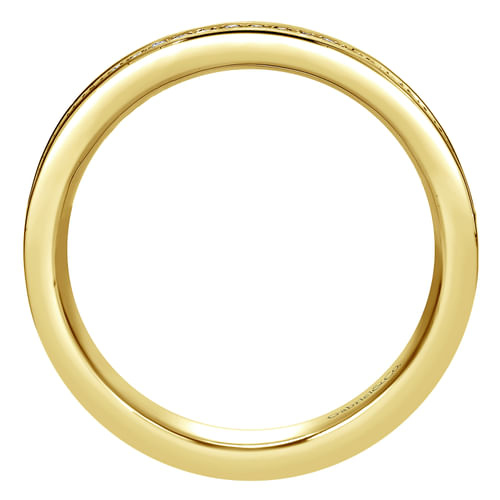 14K Yellow Gold Channel Set Diamond Eternity Band