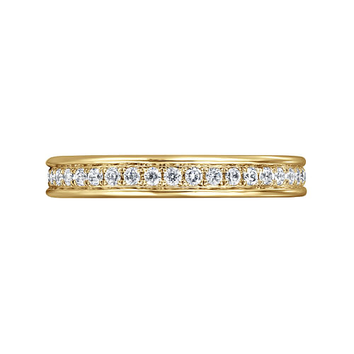 14K Yellow Gold Channel Set Diamond Eternity Band