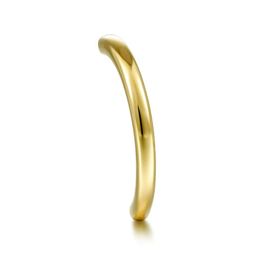 14K Yellow Gold Curved Matching Wedding Band