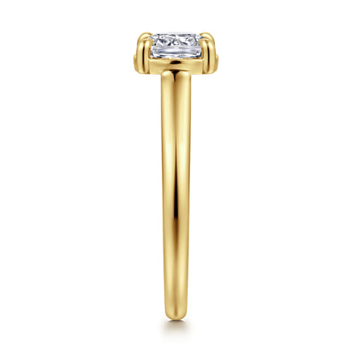 14K Yellow Gold Cushion Cut Diamond Engagement Ring 14K Yellow Gold Cushion Cut Diamond Engagement Ring