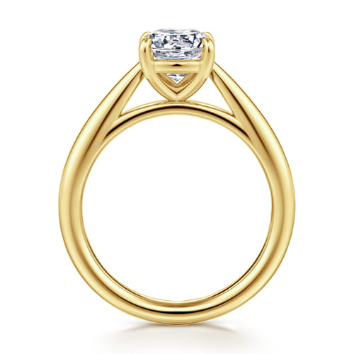 14K Yellow Gold Cushion Cut Solitaire Diamond Engagement Ring 14K Yellow Gold Cushion Cut Solitaire Diamond Engagement Ring